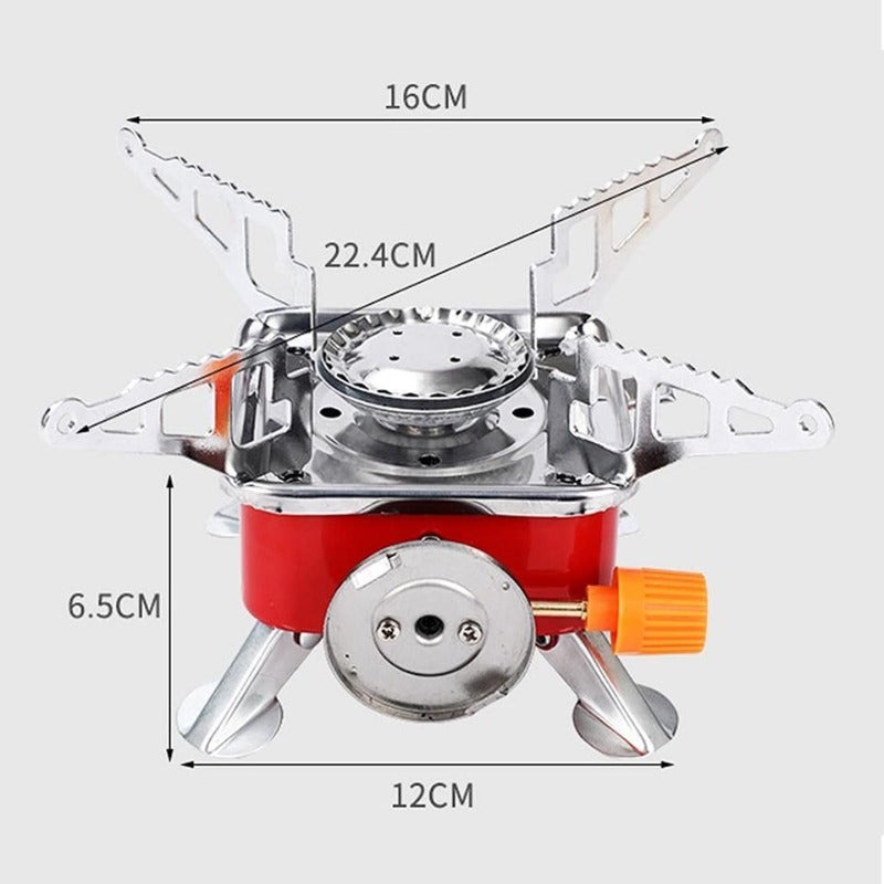 Outdoor Gas Burner Windproof Camping Stove Portable Folding Ultralight Split Lighter Tourist Equipment For Hiking