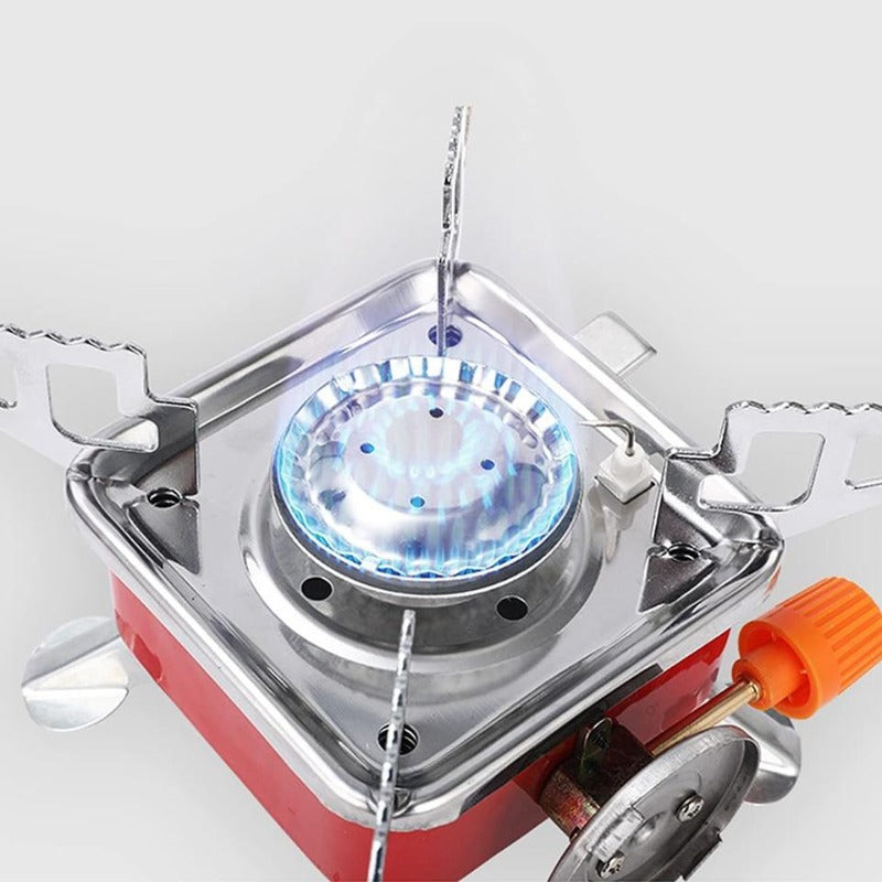 Outdoor Gas Burner Windproof Camping Stove Portable Folding Ultralight Split Lighter Tourist Equipment For Hiking