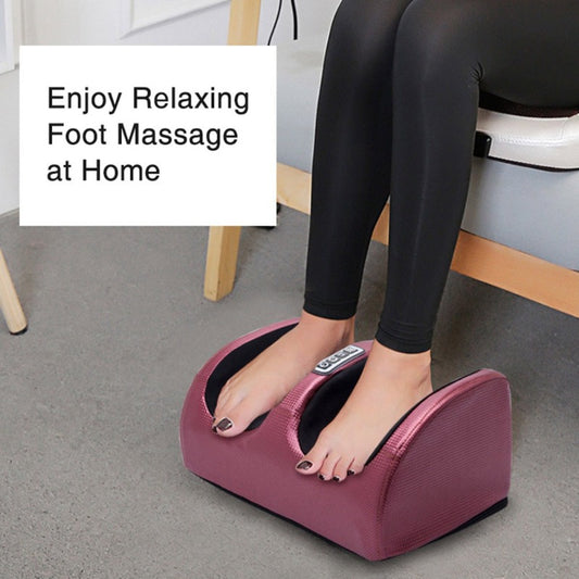 Relaxation Foot Massage Kneading Roller Electric Heating Foot Massager Vibrator Machine Reflexology Calf Leg Pain Relief Tool