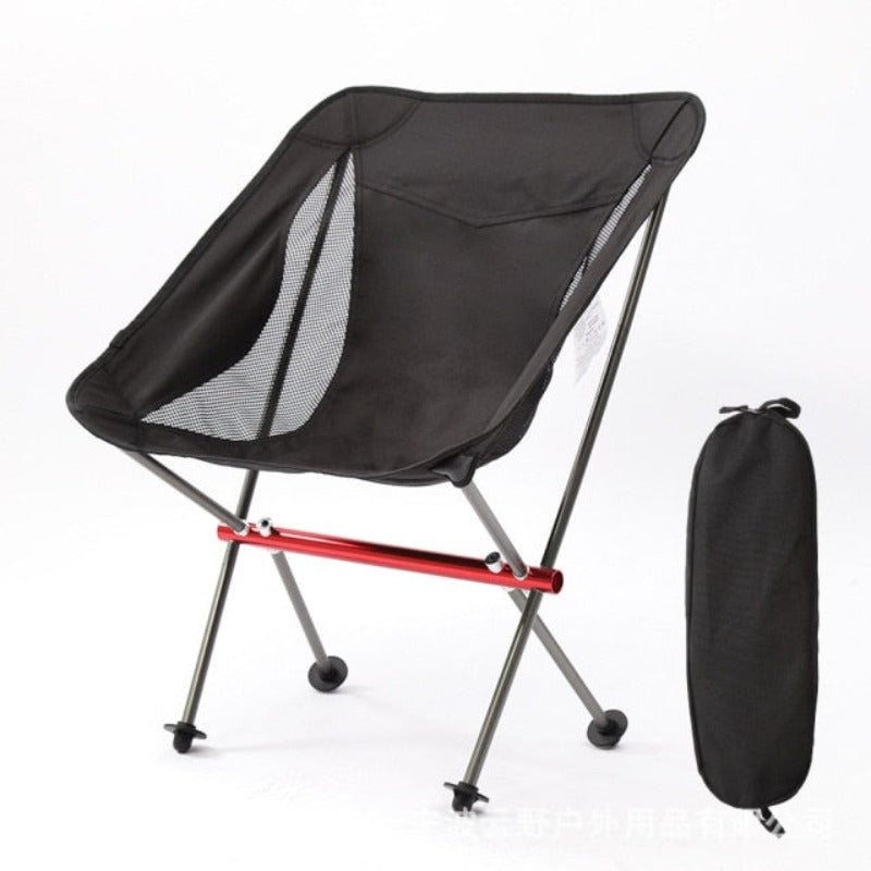 Portable Folding Camping Chair Outdoor Moon Chair Collapsible Foot Stool For Hiking Picnic Fishing Chairs Seat Tools