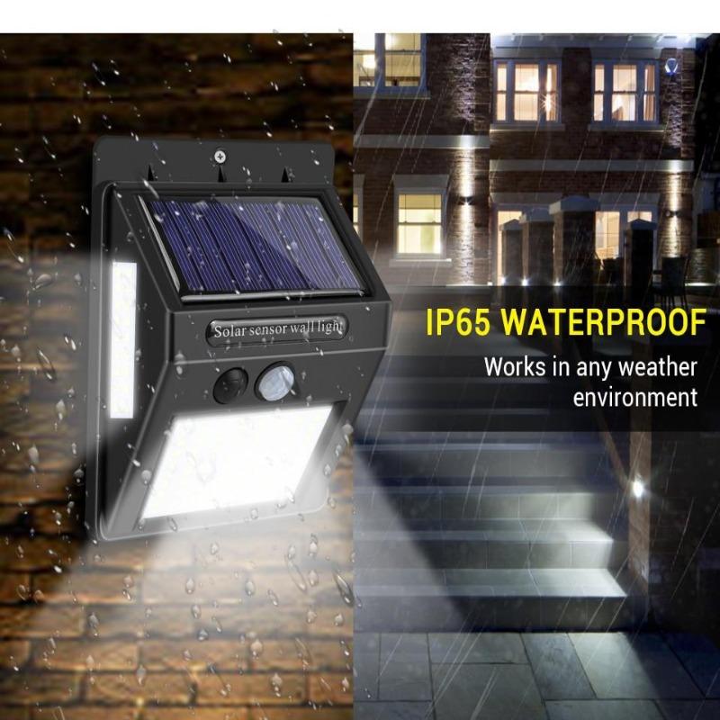 Solar Garden Lights Outdoor Solar Lamp PIR Motion Sensor Street Light Waterproof Wall Light for Patio Pathway