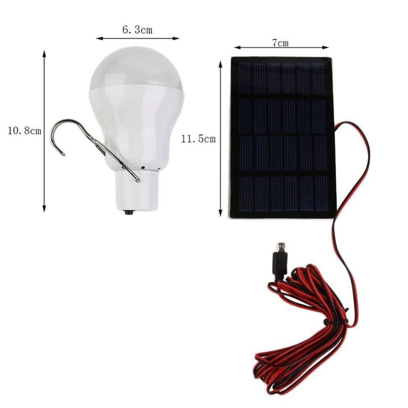 Solar Powered Lamp Portable Led Bulb Lights Solar Energy Panel Led Lighting for Camp Tent Night Fishing Emergency Lights Flash