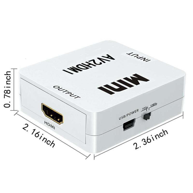 HDMI to RCA Converter, AV to HDMI Converter, CVBS to HD Composite Adapter, AV to HDMI Audio Converter, HDMI to AV Video Converter