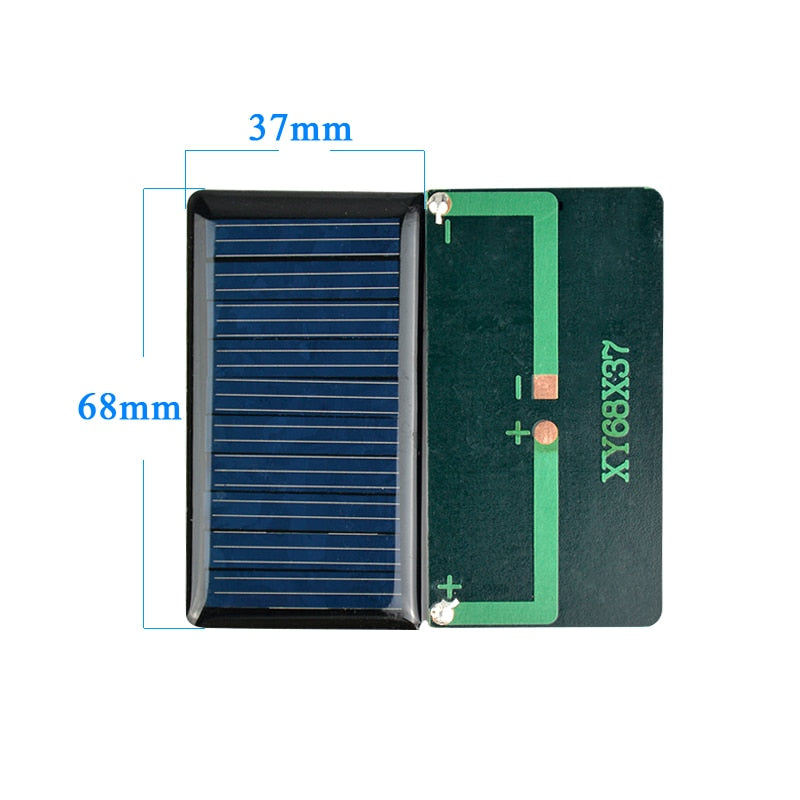 Solar Panel Polycrystalline 68*37MM Mini Sunpower Solar System DIY for Battery Cell Phone Charger