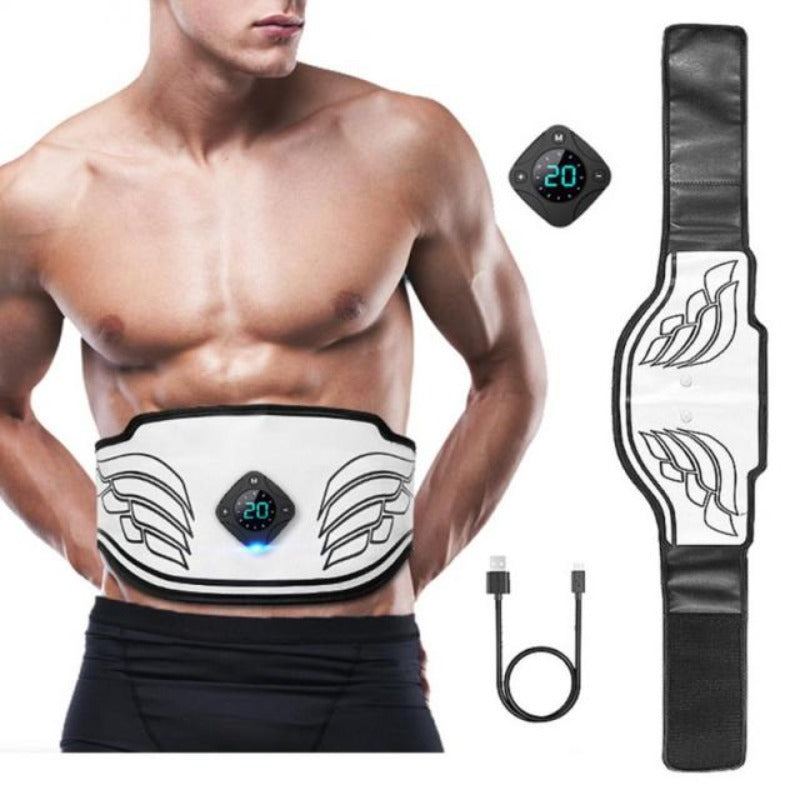 Muscle Stimulator EMS Abdominal belt Trainer LCD Display Abs Fitness Training Home Gym Weight Loss Body Slimming belly training