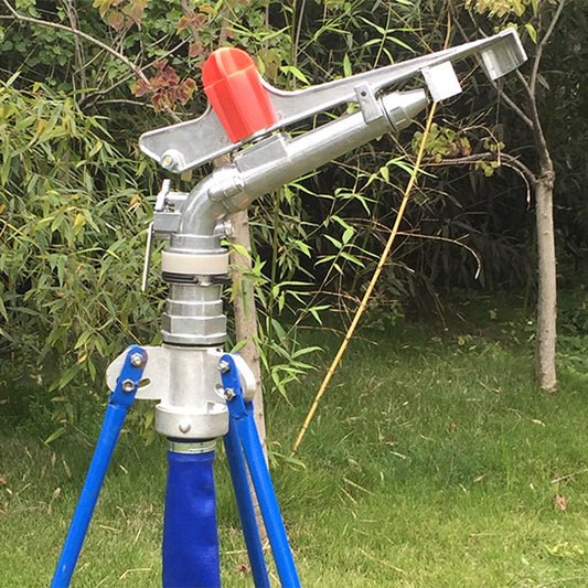 Irrigation Alloy Sprinkler 360 Degree Rocker Arm Spray Nozzle Gear Drive 30m Dia. Lawn Watering Sprinkler Female Thread