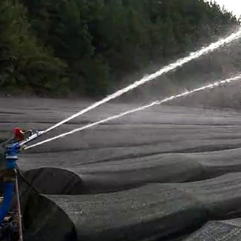 Irrigation Alloy Sprinkler 360 Degree Rocker Arm Spray Nozzle Gear Drive 30m Dia. Lawn Watering Sprinkler Female Thread