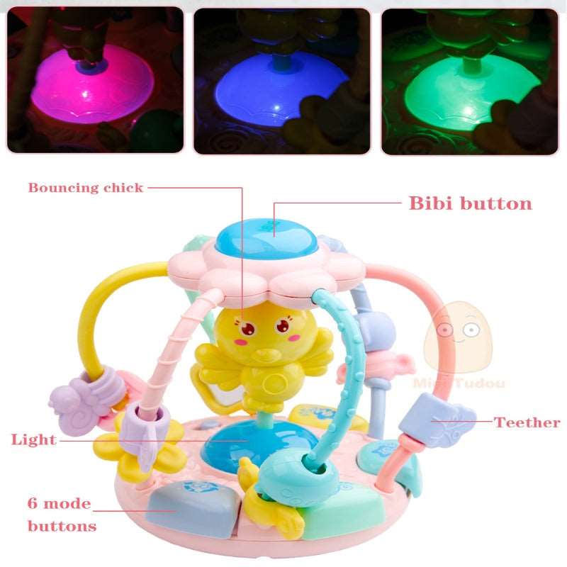 Baby Musical Instrument Toy Colorful Electric Beads Maze Ball Infant Plastic Cute Rattle Toys For Children